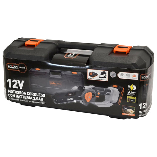 Motosega a batteria Taglio max 13 cm 12V con batteria inclusa